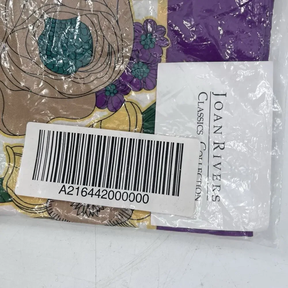 Joan Rivers Classics Collection Vintage Colorful Floral Scarf Wrap